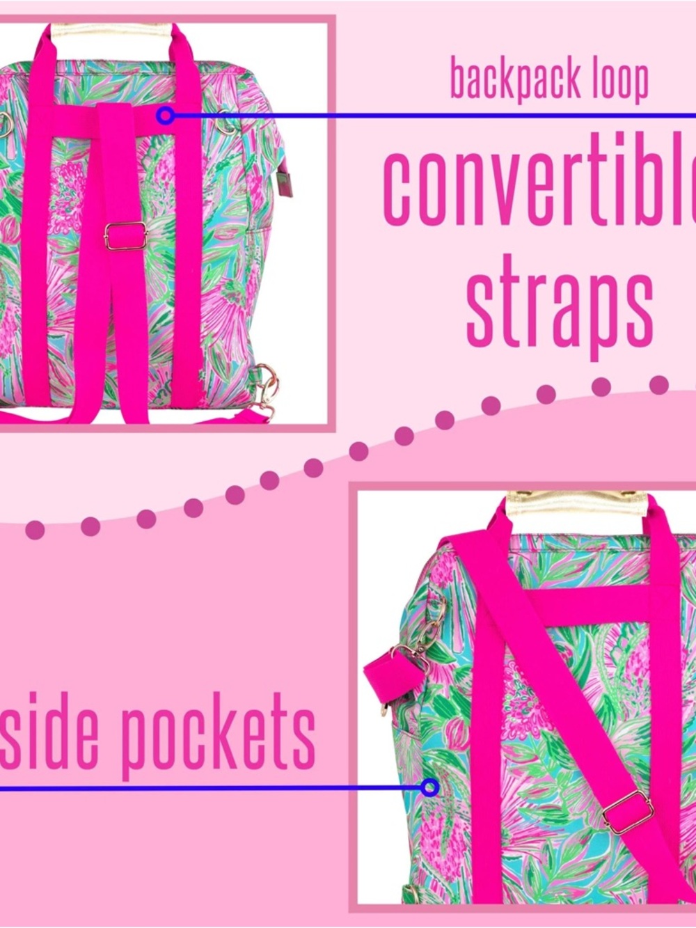 Lilly Pulitzer Backpack Cooler - Coming in Hot - Brand New with tags! - Picture 5 of 11